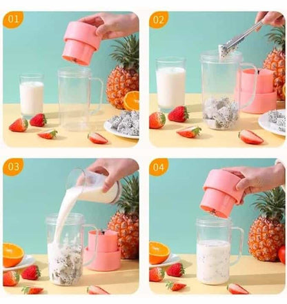 Portabel And Rechargeable Battery Juice Blender For Smoothie, Milk Shakes, Crushing Ice