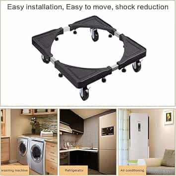 Movable Base Size Adjustable Washing Machine Base