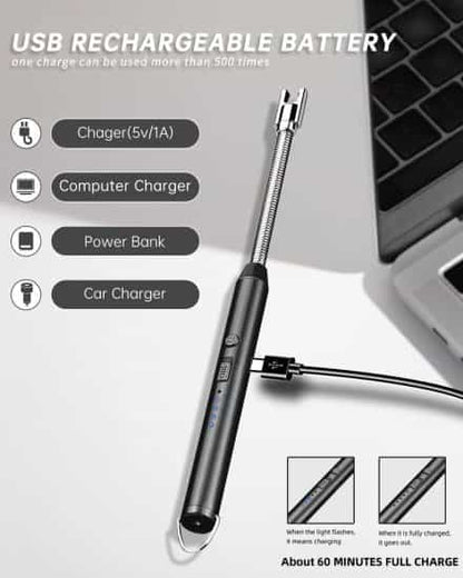 Rechargeable Usb Electric Gas Lighter