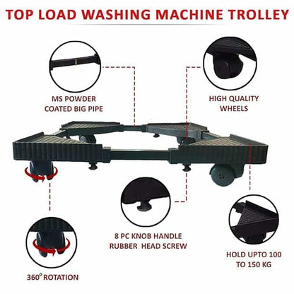 Movable Base Size Adjustable Washing Machine Base