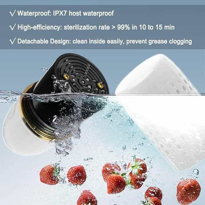 Fruit and Vegetable Washing Machine,Portable Ultrasonic Washing Cleaner,USB Wireless Food